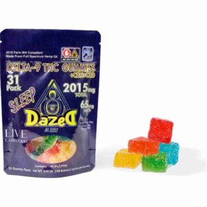 DazeD8 LIVE 65mg Delta-9 THC Gummies (31pc) - Sleep