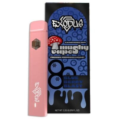 Exodus Mushy Vape Disposable Vape 2.2g exodus mushy vapes disposable 2.2g blueberry blast