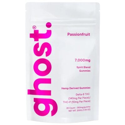 Ghost Spirit Blend THCP Gummies 7000mg 20pc Ghost Spirit Blend Gummies 7000mg 20pc - Passionfruit