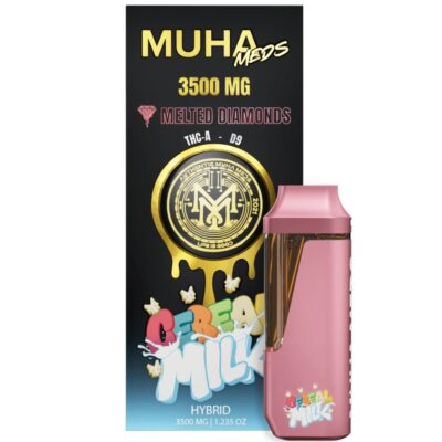 Muha Meds THCa Delta-9 THC Melted Diamonds Disposable Vape 3.5g Muha Meds THCa Delta-9 THC Melted Diamonds Disposable Vape 3.5g flavor Cereal Milk