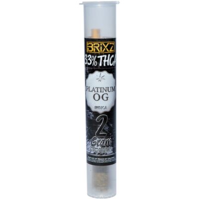 BRIXZ THCa Pre-Roll 2g BRIXZ NYC THCA Pre-Roll 2g Platinum OG (Indica)