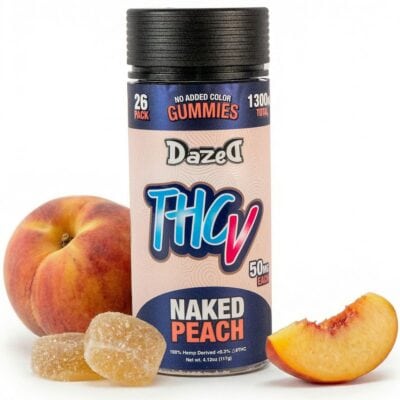 Dazed THCV Gummies 26ct - Naked Peach Flavor