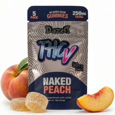 Dazed THCV Gummies 5ct - Naked Peach Flavor