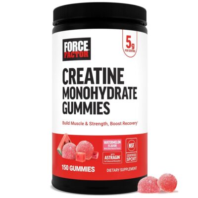 Force Factor Creatine Monohydrate Gummies (NSF Certified) 150ct - Watermelon