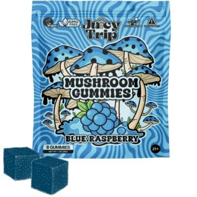Juicy Trip Mushroom Gummies 8ct Juicy Trip Mushroom Gummies 8ct - Blue Raspberry