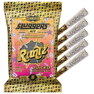 Sluggers Juiced Mini Blunts 3.5g 5pc - Runtz (Hybrid)