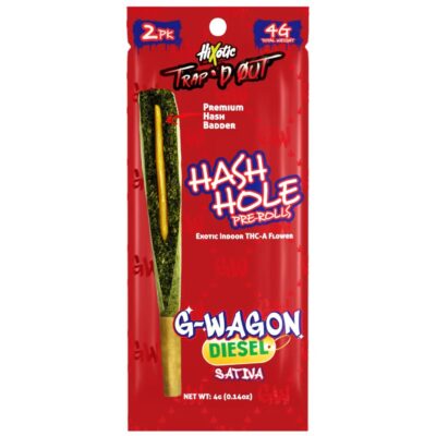 Hixotic Trap'd Out THCA Hash Hole Prerolls 2ct 4g - G Wagon Diesel