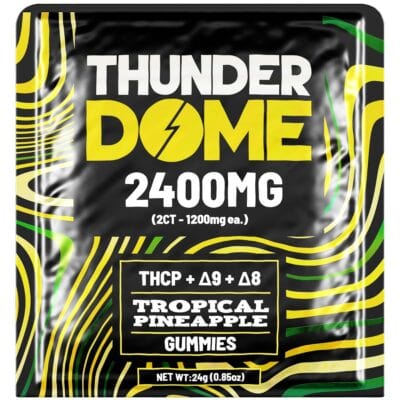 Thunderdome D9 THCP Gummies 2400mg 2ct - Tropical Pineapple