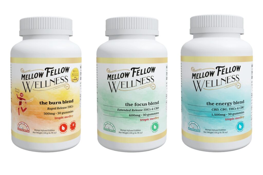 A collection of mellow fellow wellness gummies