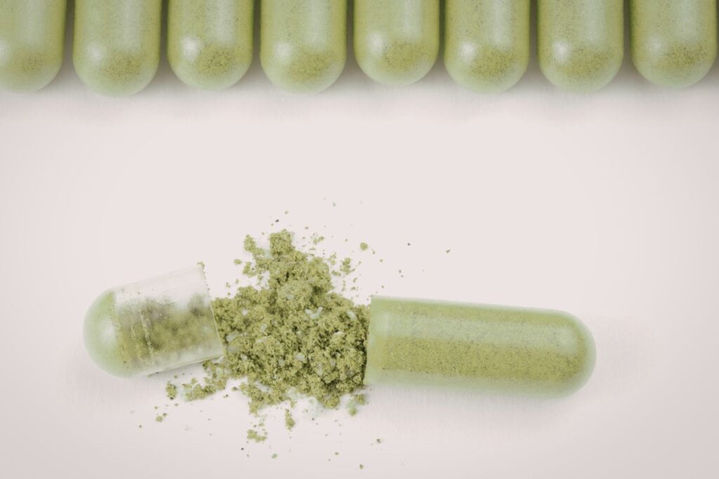 Kanna Extract Supplement Close up View