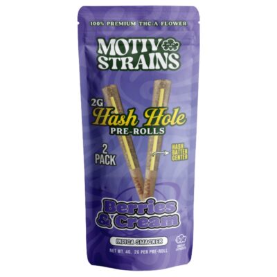 Motiv Strains THCA Hash Hole Pre-Rolls 4g 2pc - Berries and Cream