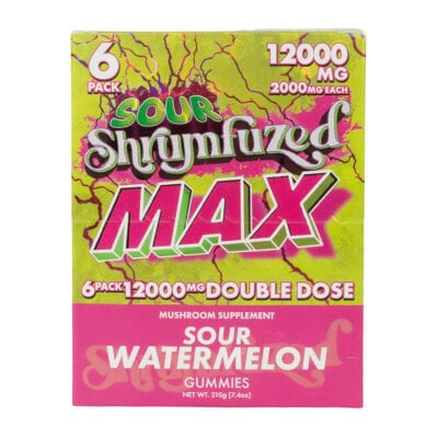 Shrumfuzed MAX Sour Nootropic Mushroom Gummies 6ct Shrumfuzed MAX Sour Nootropic Mushroom Gummies 6ct - Sour Watermelon