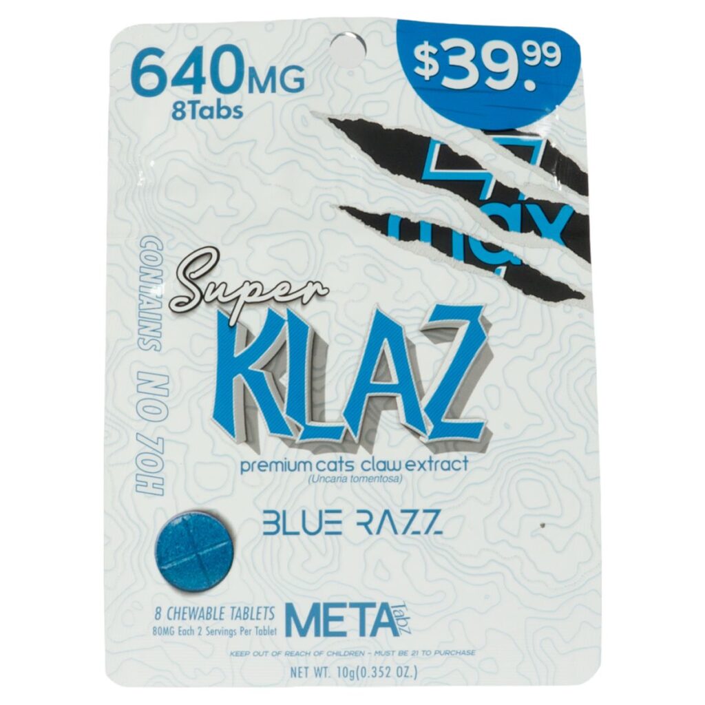Meta Tabz Super KLAZ 8pk 640mg Tablet - Blue Razz