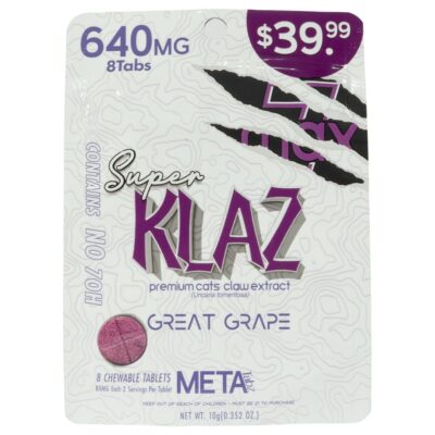 Meta Tabz Super KLAZ 8pk 640mg Tablet - Great Grape